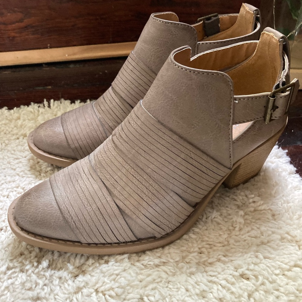 Gray Ankle Booties